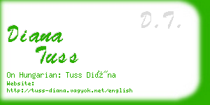 diana tuss business card
